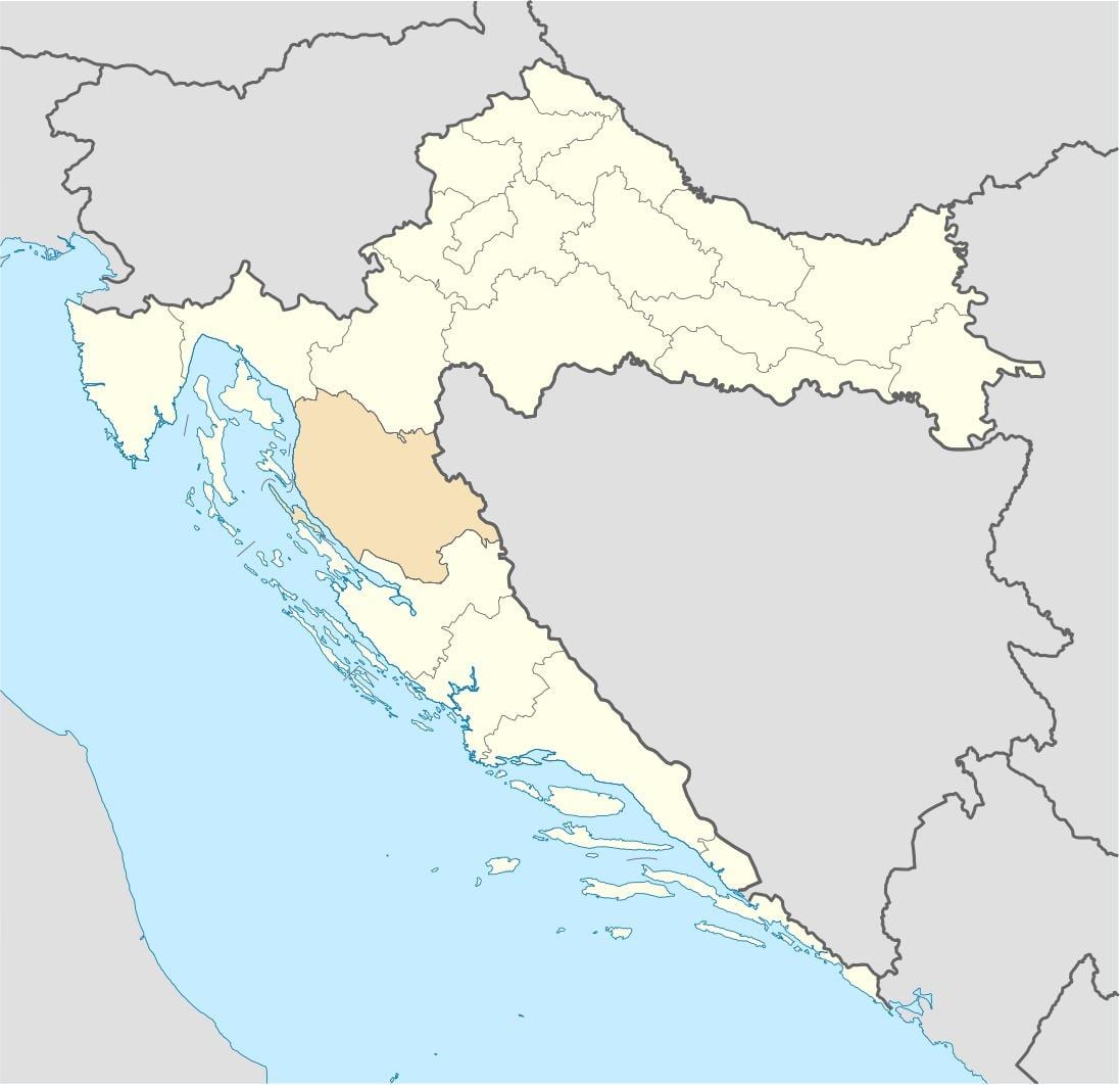 senj chorvatsko mapa