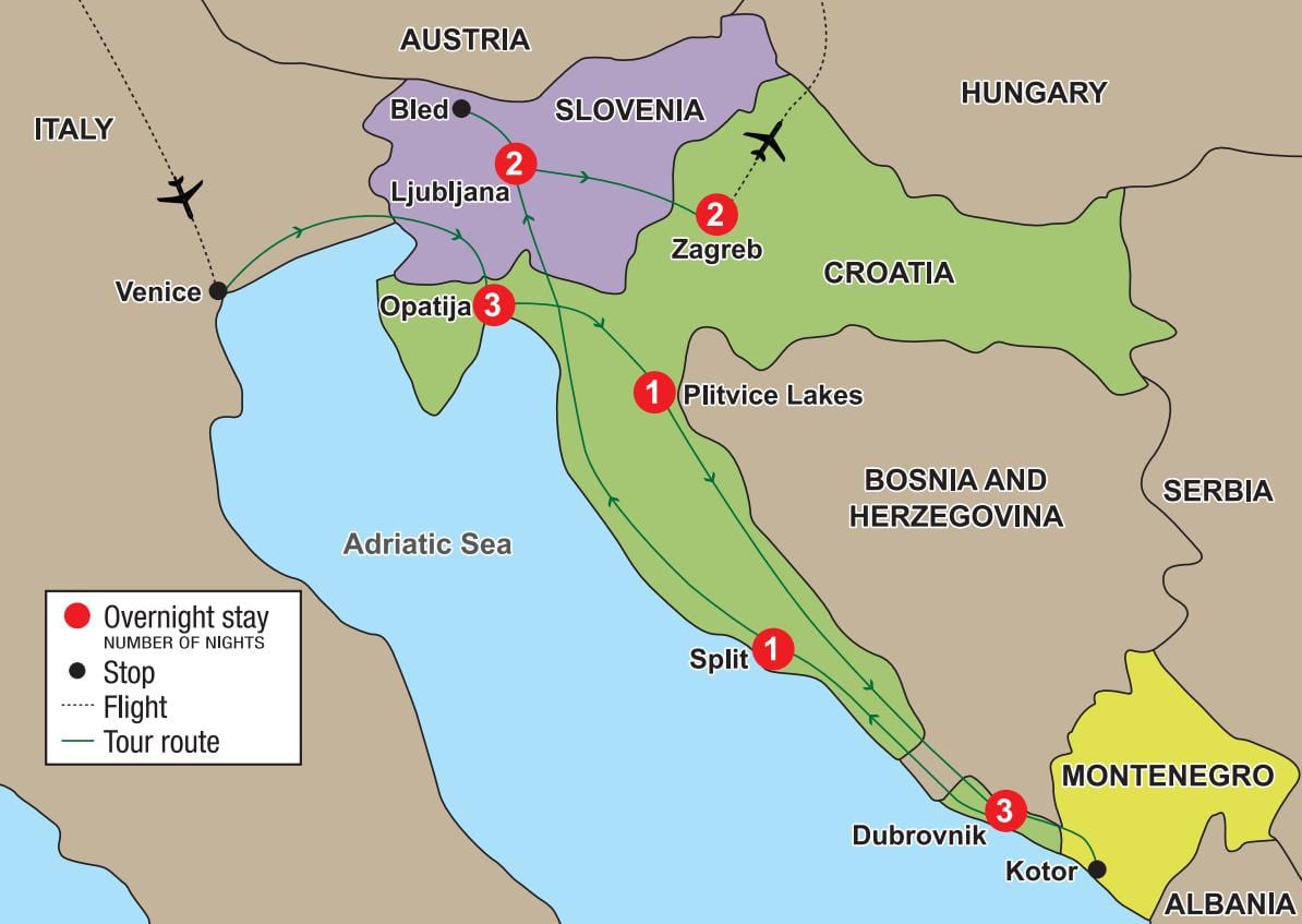 mapa opatija chorvatsko