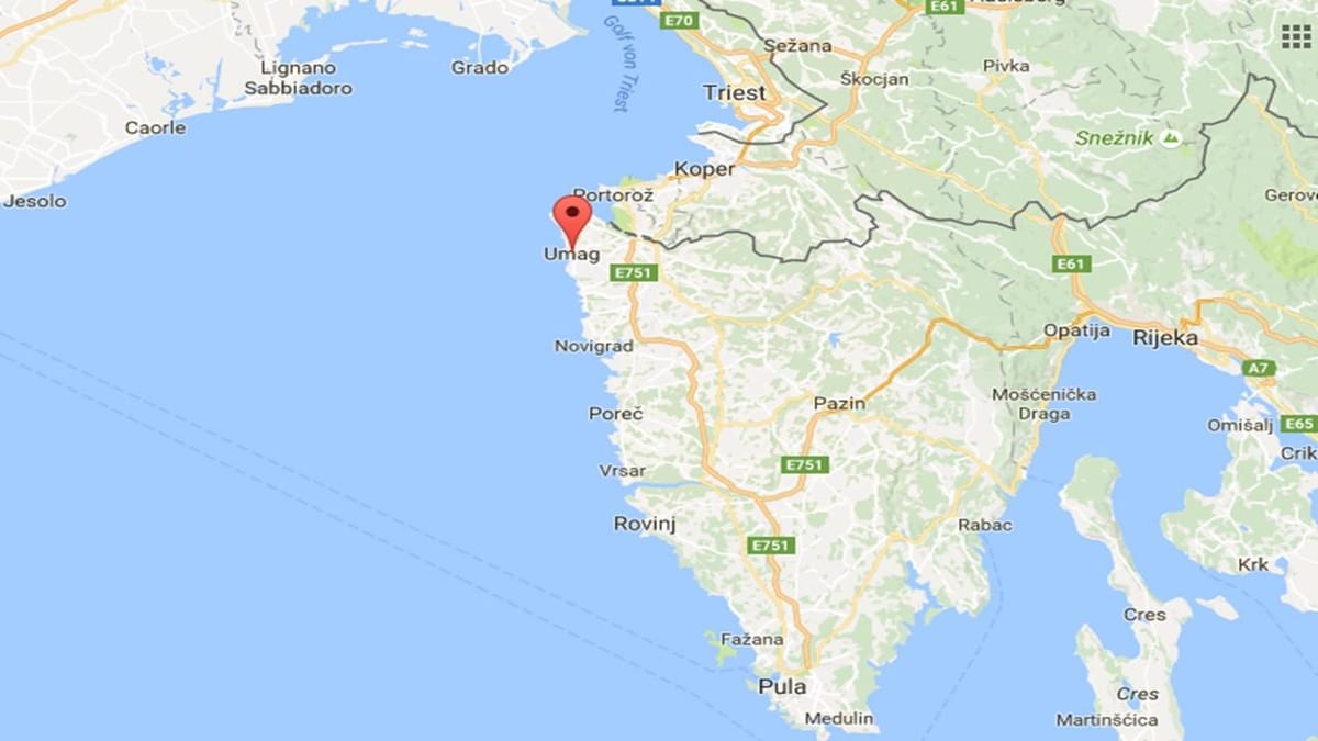 mapa umag chorvatsko