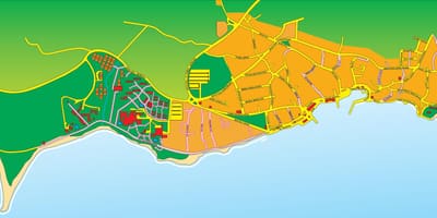 Mapa brač chorvatsko