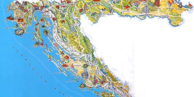 Chorvatsko atrakce mapa
