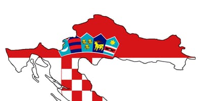 Chorvatsko mapa vlajky