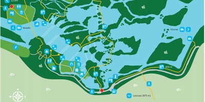 Národní park Krka chorvatsko mapa
