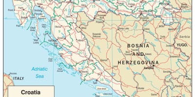 Mapa lidl chorvatsko