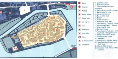 Chorvatsko trogir mapě