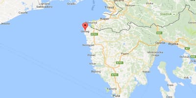 Mapa umag chorvatsko